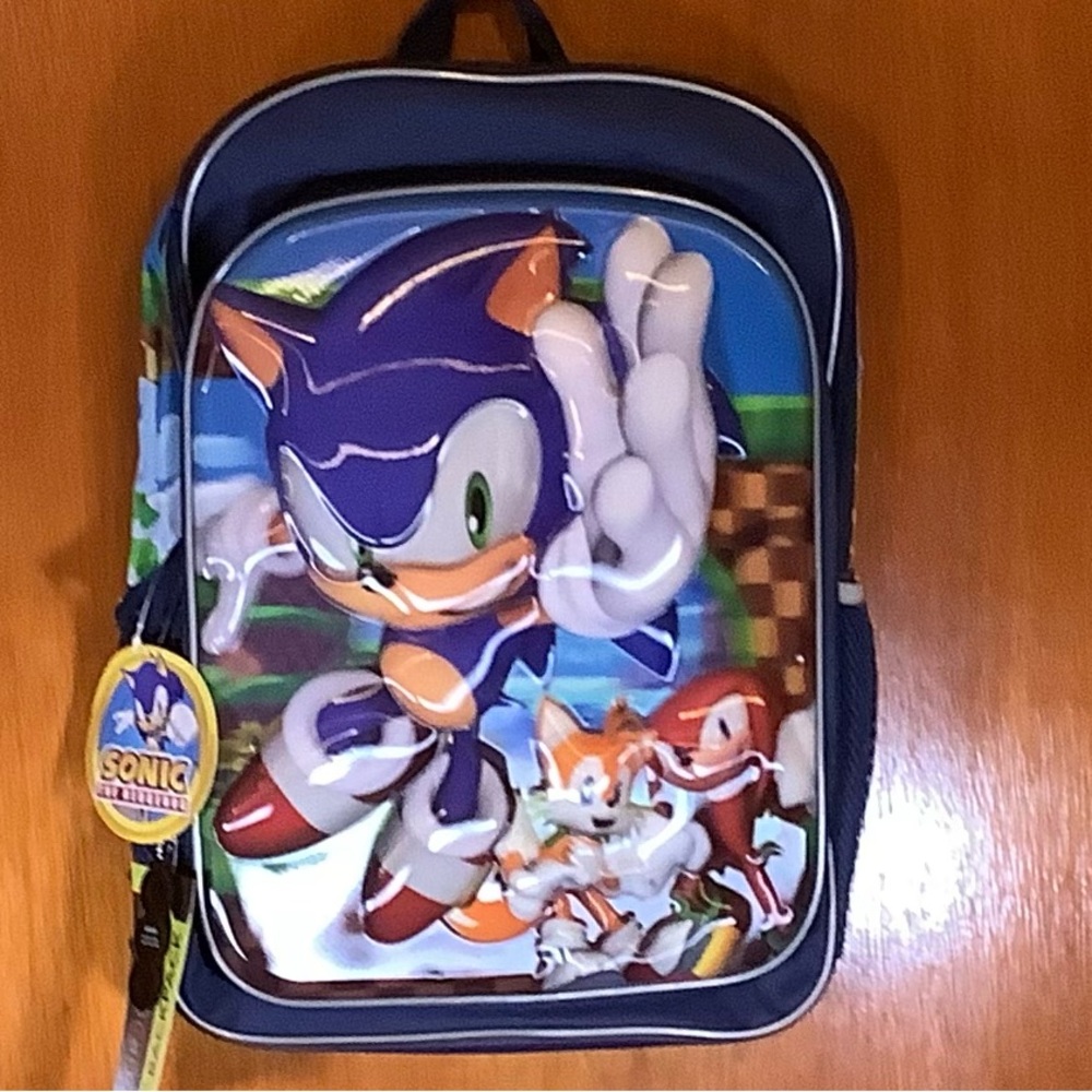 Sonic the Hedgehog Blue 17” Backpack